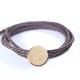 Bracelet Personnalisé enfant Amazone Médaille - Plaqué Or