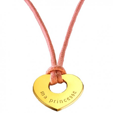 Pendentif Princesse - Plaqué or