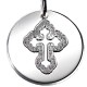 Bijoux Baptême Pendentif Croix Céleste - Argent