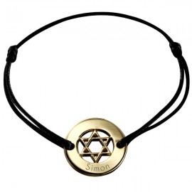 Bracelet Etoile de David - Plaqué or
