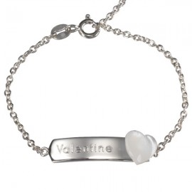 Gourmette Bébé Lovely Coeur - Argent