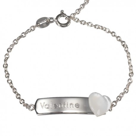 Gourmette Lovely Coeur - Argent