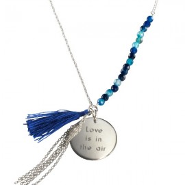 Sautoir Bahia Bleu - Argent