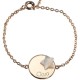 Bracelet Lovely Médaille Star - Plaqué or