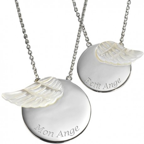 Pendentifs Duo Ange - Argent