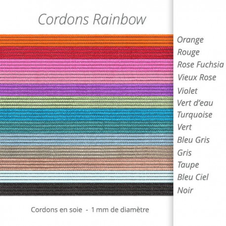 Cordons Soie Rainbow