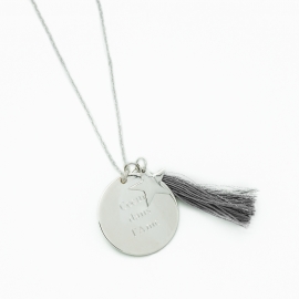 Sautoir Boréal Gris - Argent