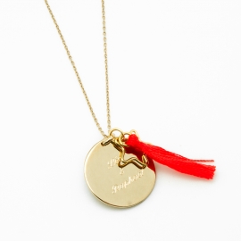 Sautoir Boréal Corail - Plaqué Or