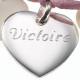 Bijoux Coeurs personnalisés - Argent et Nacre