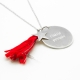 Sautoir Boréal Rouge - Argent