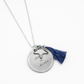 Sautoir Boréal Bleu - Argent