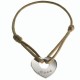 Bracelet Coeur gravé - Argent