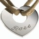 Bracelet Coeur gravé - Argent