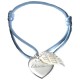 Bracelet médaille Coeur d'Ange - Argent