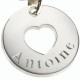 Accroche Coeur Gravé - Argent