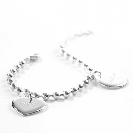 Bracelet chaine et médaille argent