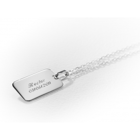 Collier plaque Le Courageux