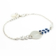 Bracelets chaine et émail Argent