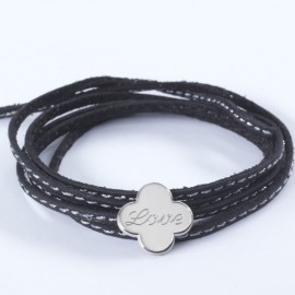 Bracelet Amazone Trèfle - Argent