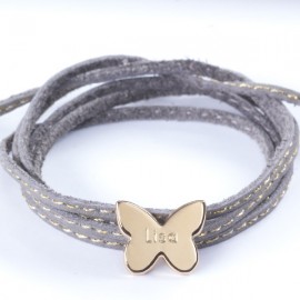 Bracelet Amazone Papillon - Plaqué or