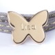 Bracelets Personnalisés Femme Bracelet Amazone Papillon - Plaqué or