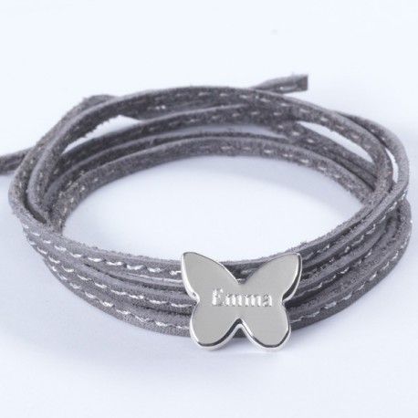 Bracelet Amazone Papillon - Argent