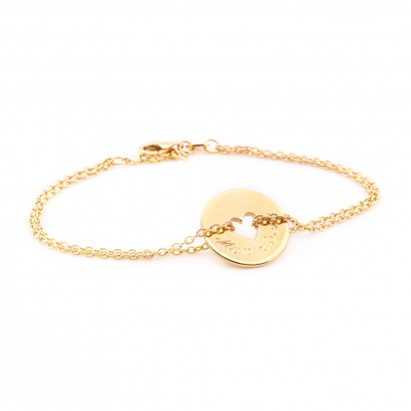 Poème Coeur - Plaqué or