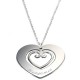 Pendentif Gravé Coeur Sacré - Argent
