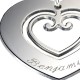 Pendentif Gravé Coeur Sacré - Argent