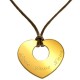 Pendentif Gravé Grand Amour - Plaqué or