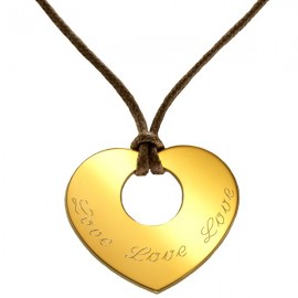 Pendentif Grand Amour - Plaqué or