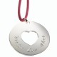 Pendentif Gravé Message du coeur - Argent