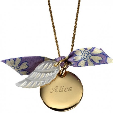 Pendentif Aile d'Ange - Plaqué or