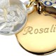 Médaille gravée Pendentif Ange - Plaqué or