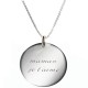 Médailles gravées Pendentif Message d'Amour - Argent