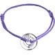 Bijoux Précieux Personnalisé Mini Jeton - Or Blanc Amethyste