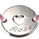 Bracelet Bébé - Mini Jeton Coeur Argent 
