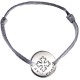 Bracelet Bébé Mini Jeton Croix Occitane - Argent 