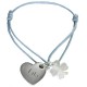 Bracelets Enfants Kids Coeur de Trèfle - Argent 