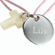 Bracelet Enfants Kids Médaille de Croix - Argent 