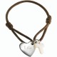 Bracelet Enfants Kids Coeur de Croix - Argent 