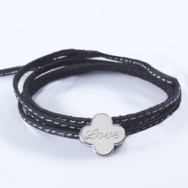 Bracelet Amazone Trèfle - Argent