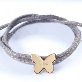 Bracelet Amazone Papillon - Plaqué or