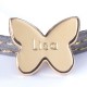 Bracelet Personnalisé enfant Amazone Papillon - Plaqué or